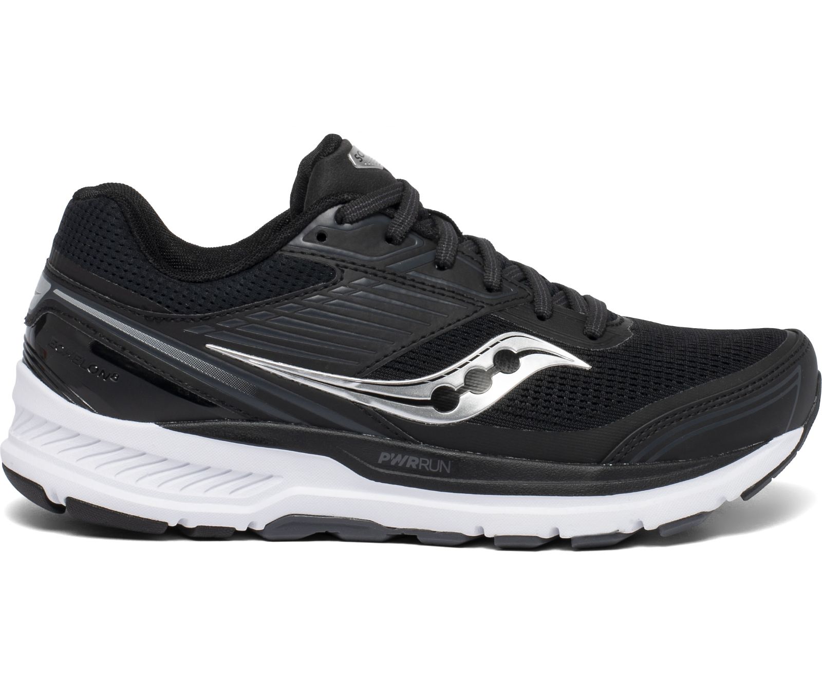 Saucony Echelon 8 Wide Women\'s Running Shoes Black / White | Canada 105QMAZ